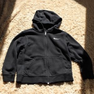 Nike Boys' Black Zipper Hoodie Jacket